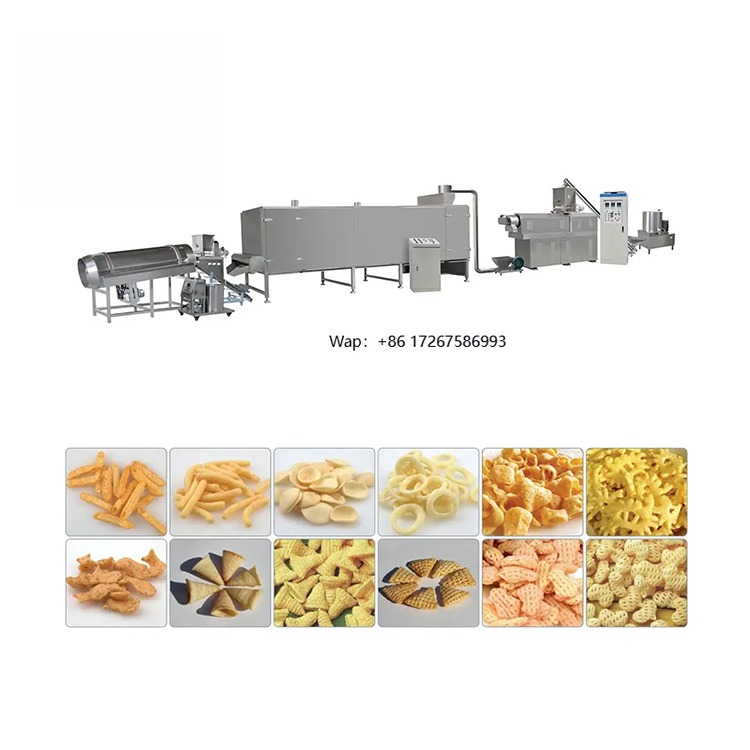 Quality Food Snacks - Hochwertige Multifunktions-Weizen-Maismehl-Puff-Produktionslinie, Käse, Snack, Extruder, Herstellung