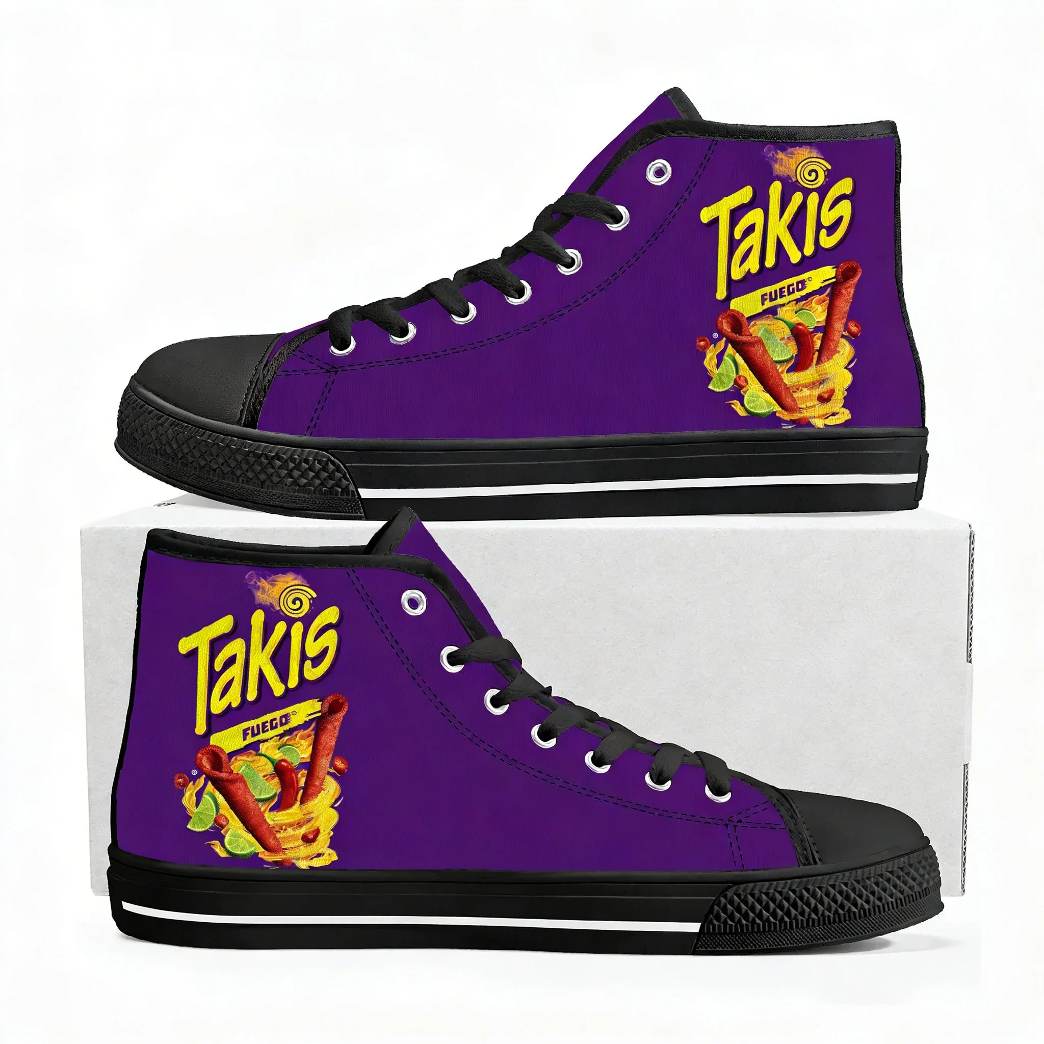 Quality Food Snacks - Lustige Chips-Takis-Food-Snack-High-Top-Sneaker für Herren, Damen, Teenager,