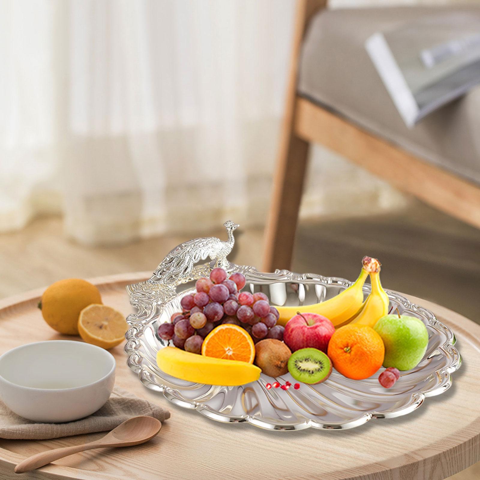 Snacks Food Gift Baskets - Premium Metall-Obstschale Geräumige Aufbewahrungsschüssel für Geschenke