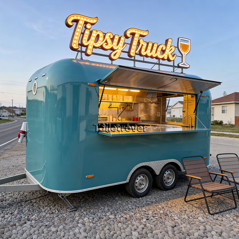 Quality Food Snacks - Maßgefertigter Hochwertiger Food Truck Anhänger aus