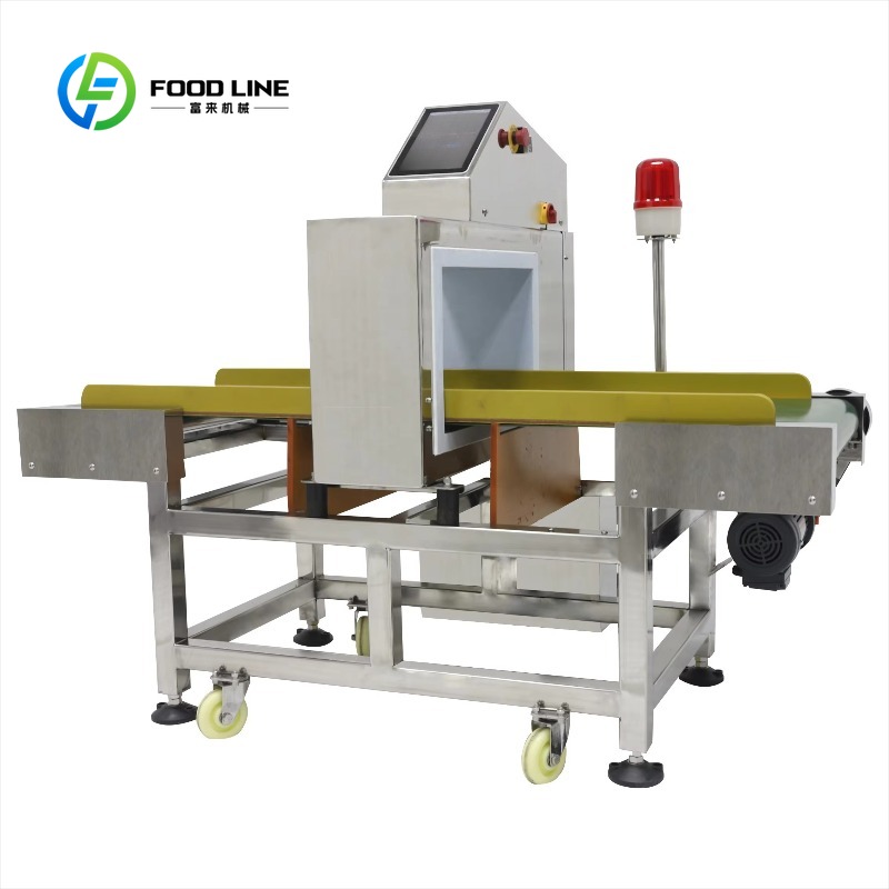 Quality Food Snacks - Maßgefertigter Förderband-Metalldetektor mit Automatischem Auswurfsystem für