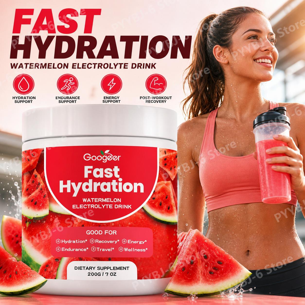 Food Snacks To Eat - Googeer Wassermelonen-Elektrolyt-Getränkepulver für Erholung nach dem
