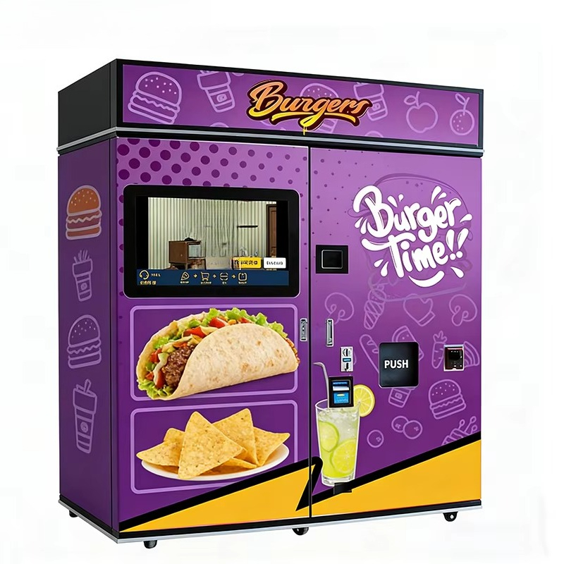 Food With Snacks - Maßgeschneiderter Fast-Food-Verkaufsautomat mit Mikrowelle und SDK