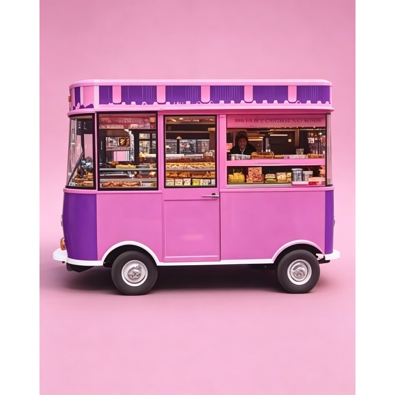 Quality Food Snacks - Hochwertiger Food Truck Anhänger Multifunktionaler Elektrischer