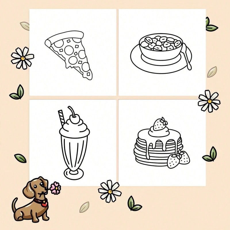 Neues Malbuch mit Lebensmittel – Food Snacks Drawing Bewertung und Preis