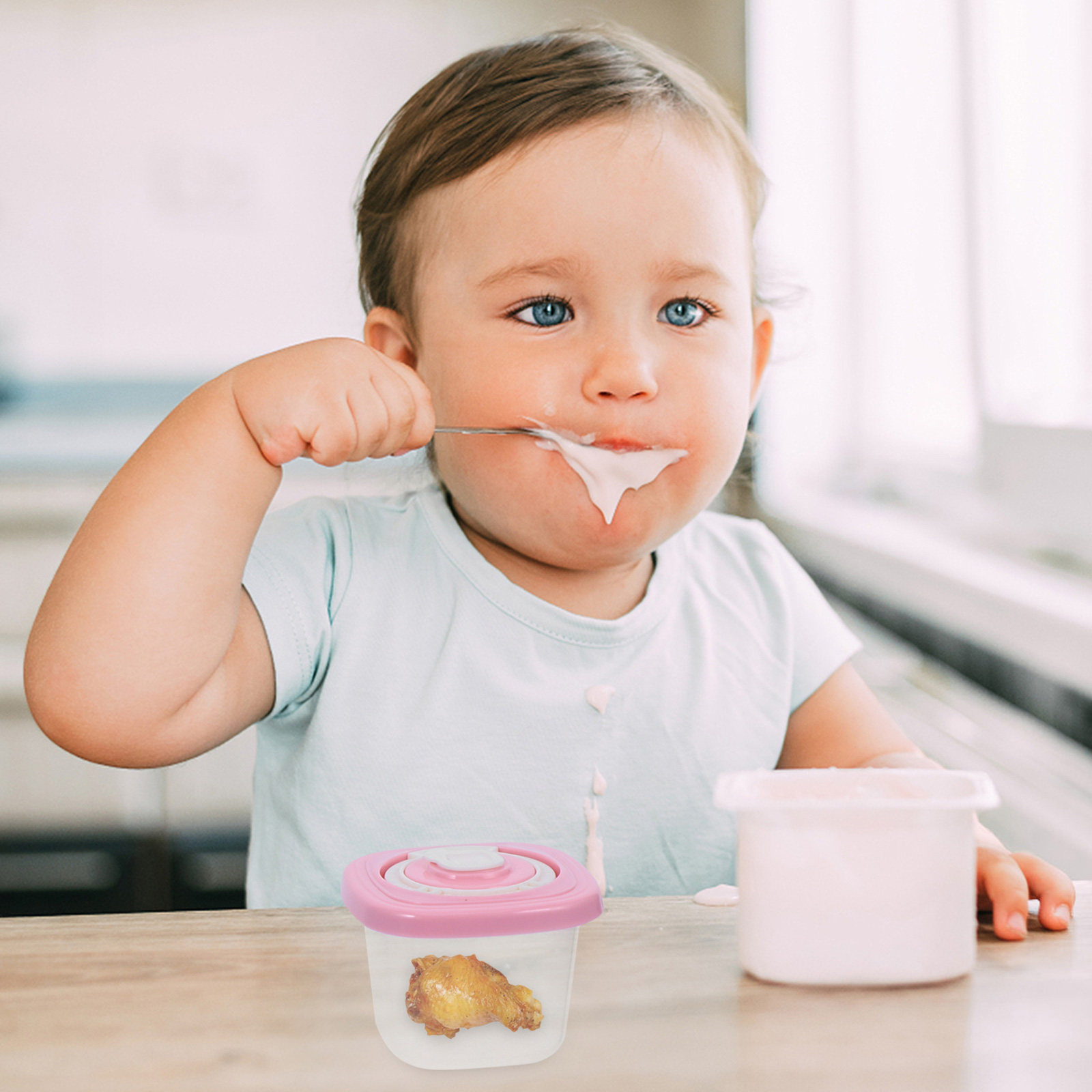 1 Set Baby-Block-Lebensmittela – Quality Food Snacks Bewertung und Preis
