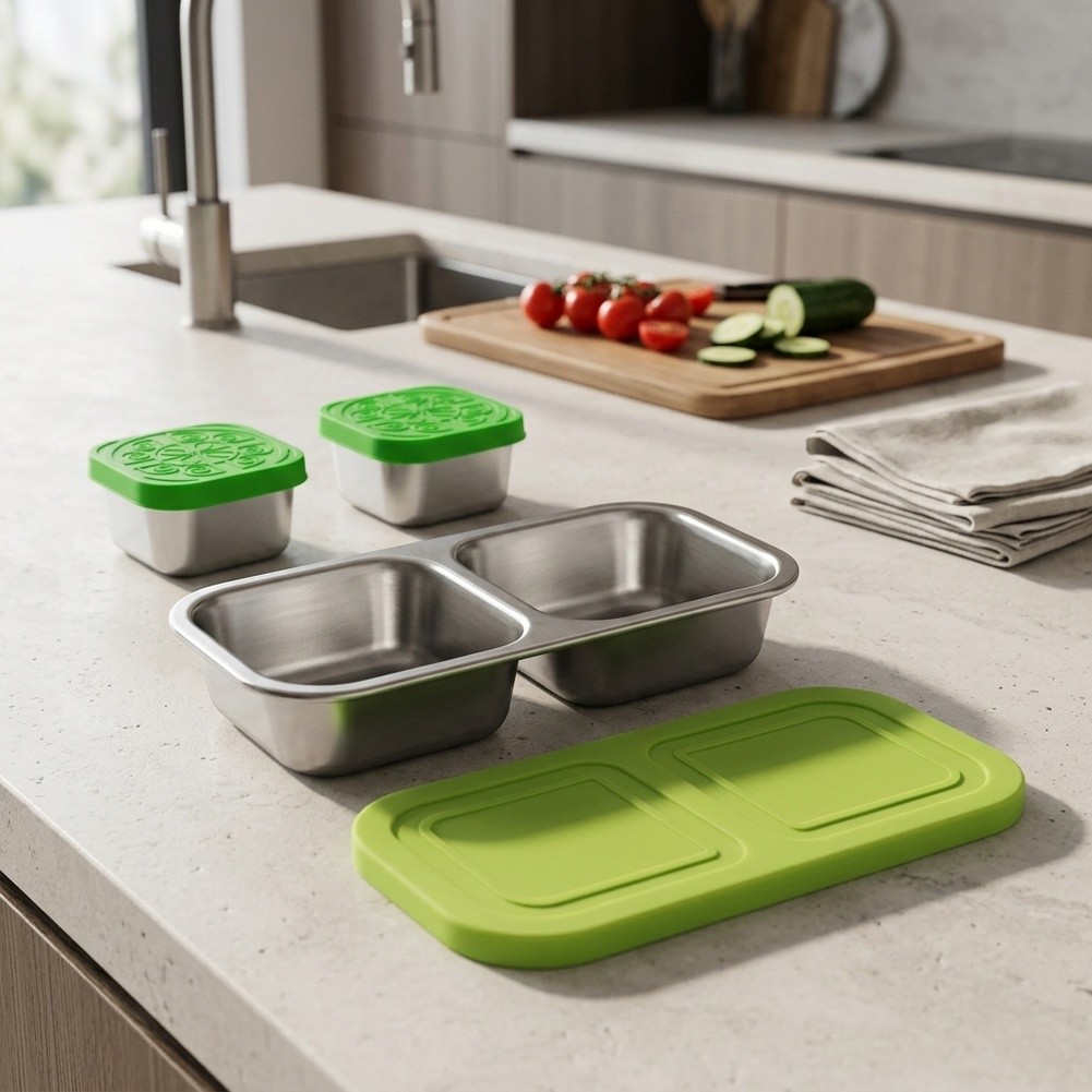 Edelstahl-Snackbehälter - Ausl – Food Snacks Easy Bewertung und Preis