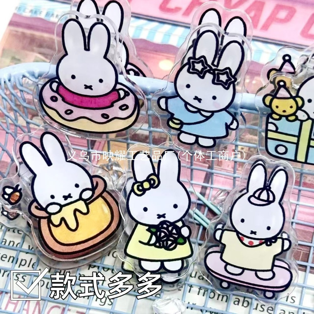 6 Stück Niedliche Miffy Acryl  – Food Snacks To Eat Bewertung und Preis