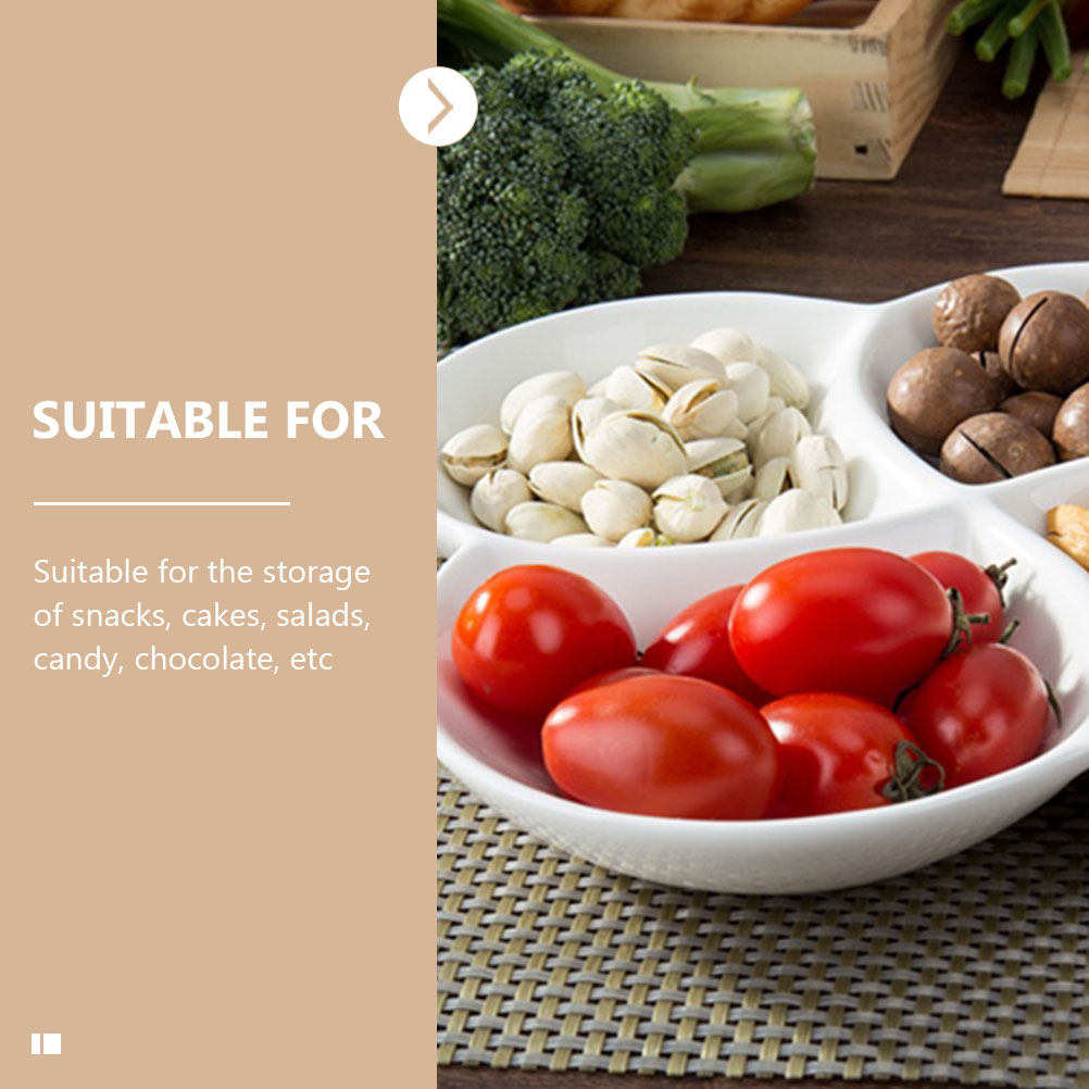 Keramik-Essensteller mit 4 Fäc – Food Snacks Company Bewertung und Preis