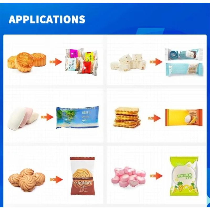 Automatische Kissenverpackungs – Food With Snacks Bewertung und Preis