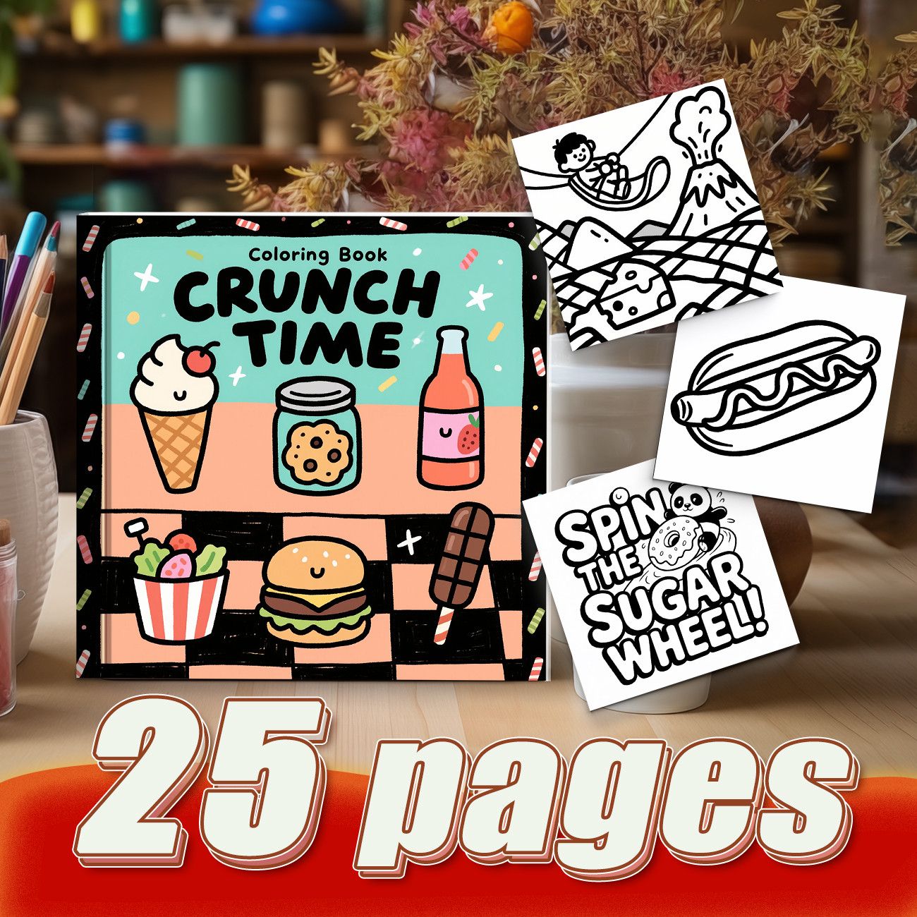 Crunch Time Malbuch: Süße Eisc – Food Snacks Easy Bewertung und Preis