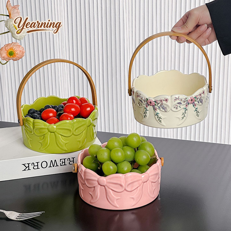 Hochwertiger Keramik-Obstkorb  – Snacks Food Gift Baskets Bewertung und Preis