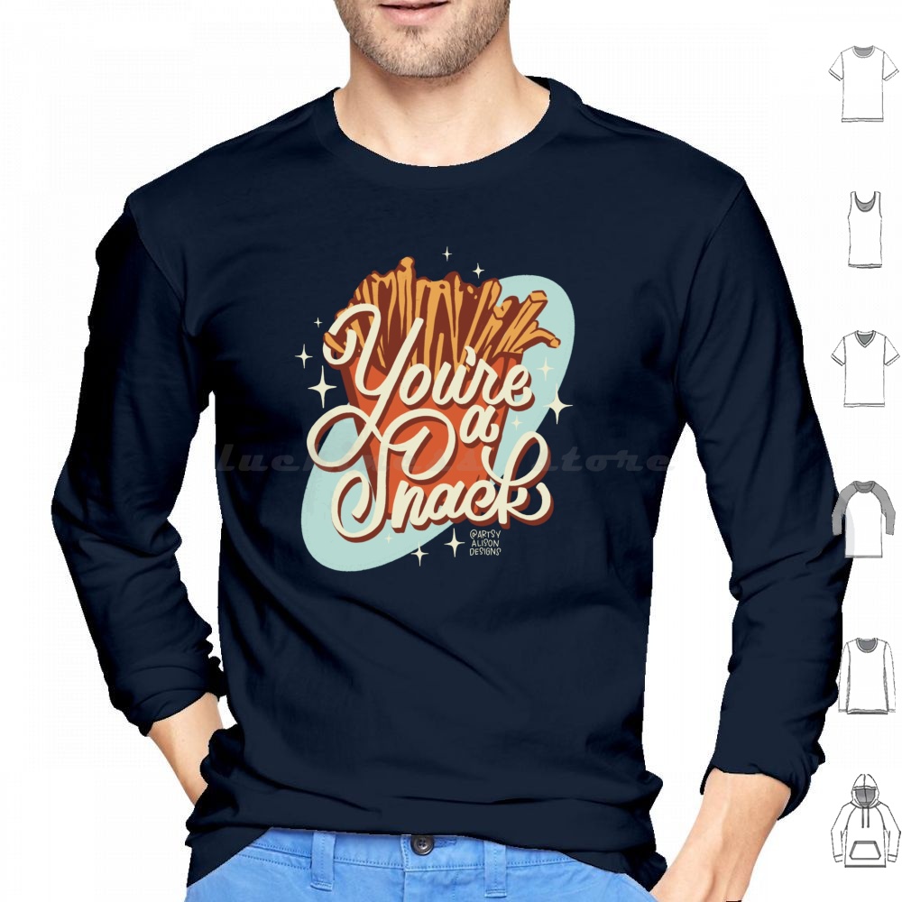 You're A Snack Hoodie Baumwoll – Food Snacks Drawing Bewertung und Preis