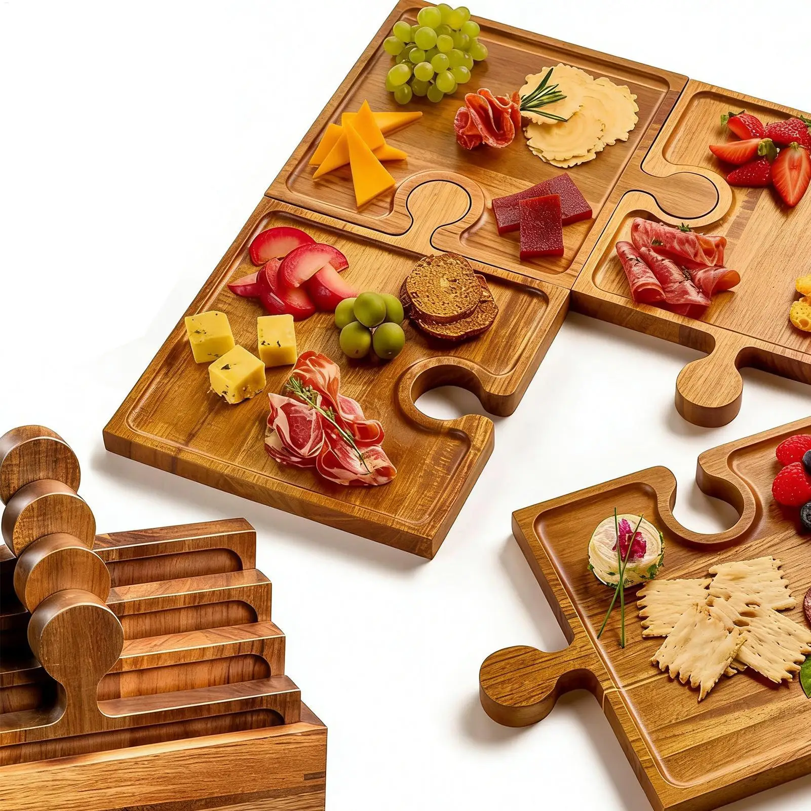 Puzzle-Food-Präsentationstable – Food Platter Snacks Bewertung und Preis