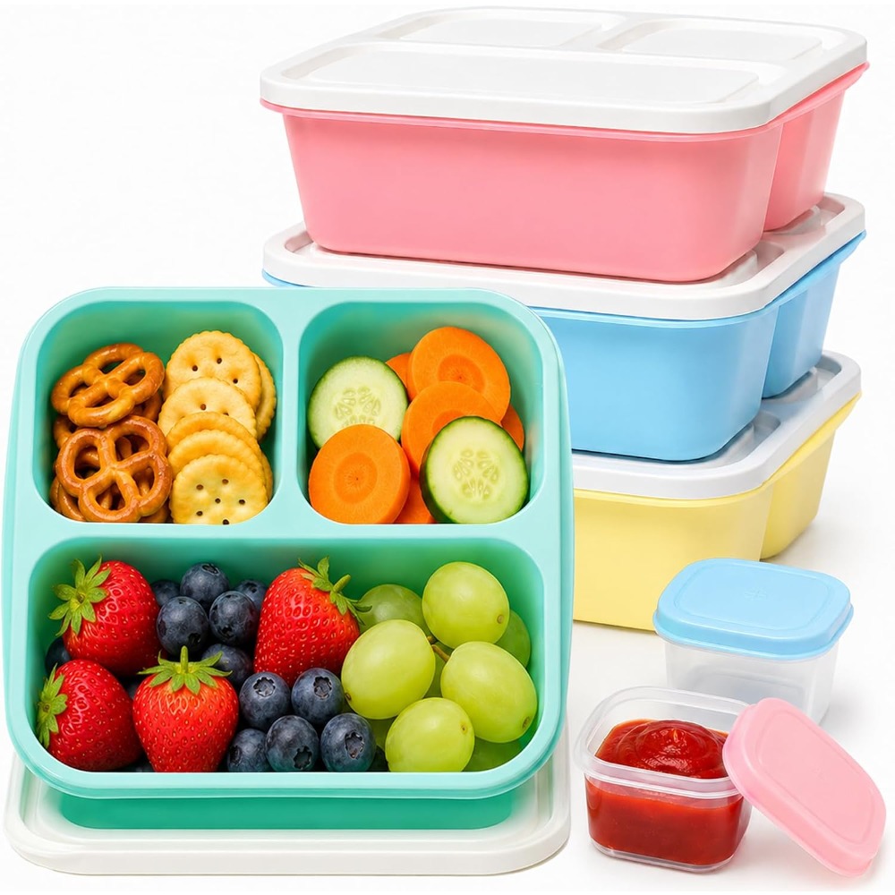 3-Fach Bento-Box Snackbehälter – Food Snacks To Eat Bewertung und Preis