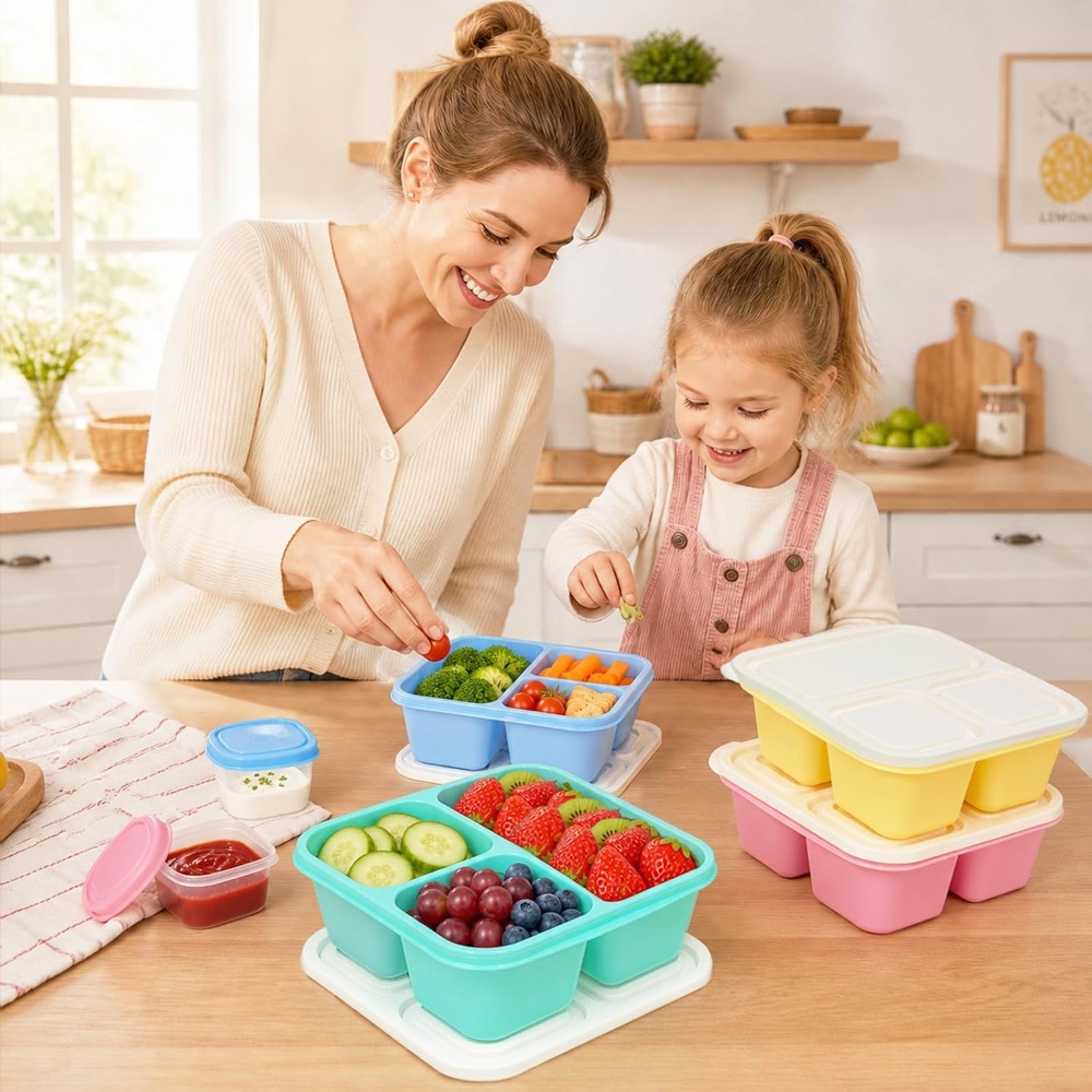3-Fach Bento-Box Snackbehälter – Food Snacks To Eat Bewertung und Preis
