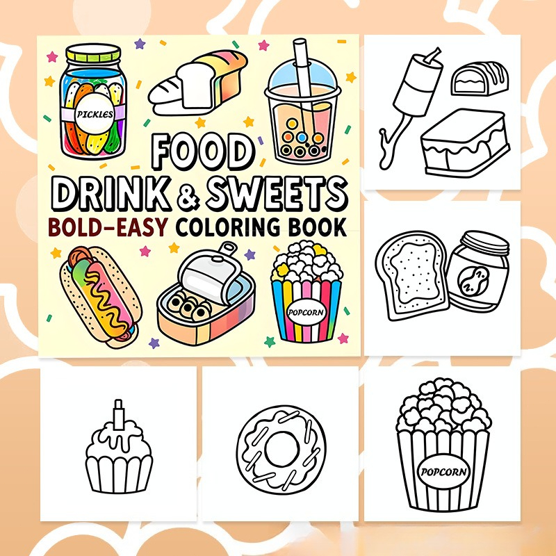 Essen, Getränke & Süßigkeiten: – Food Snacks Drawing Bewertung und Preis