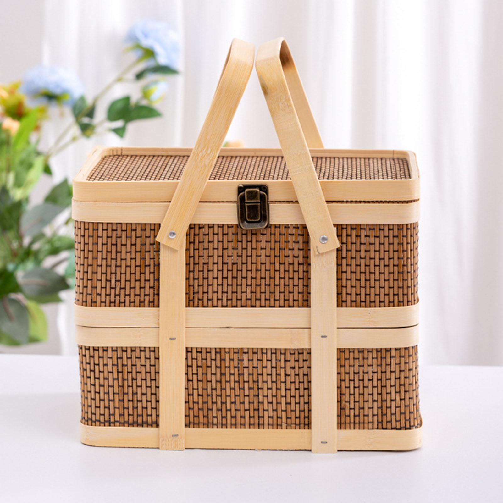 Geflochtener Picknickkorb, Leb – Snacks Food Gift Baskets Bewertung und Preis