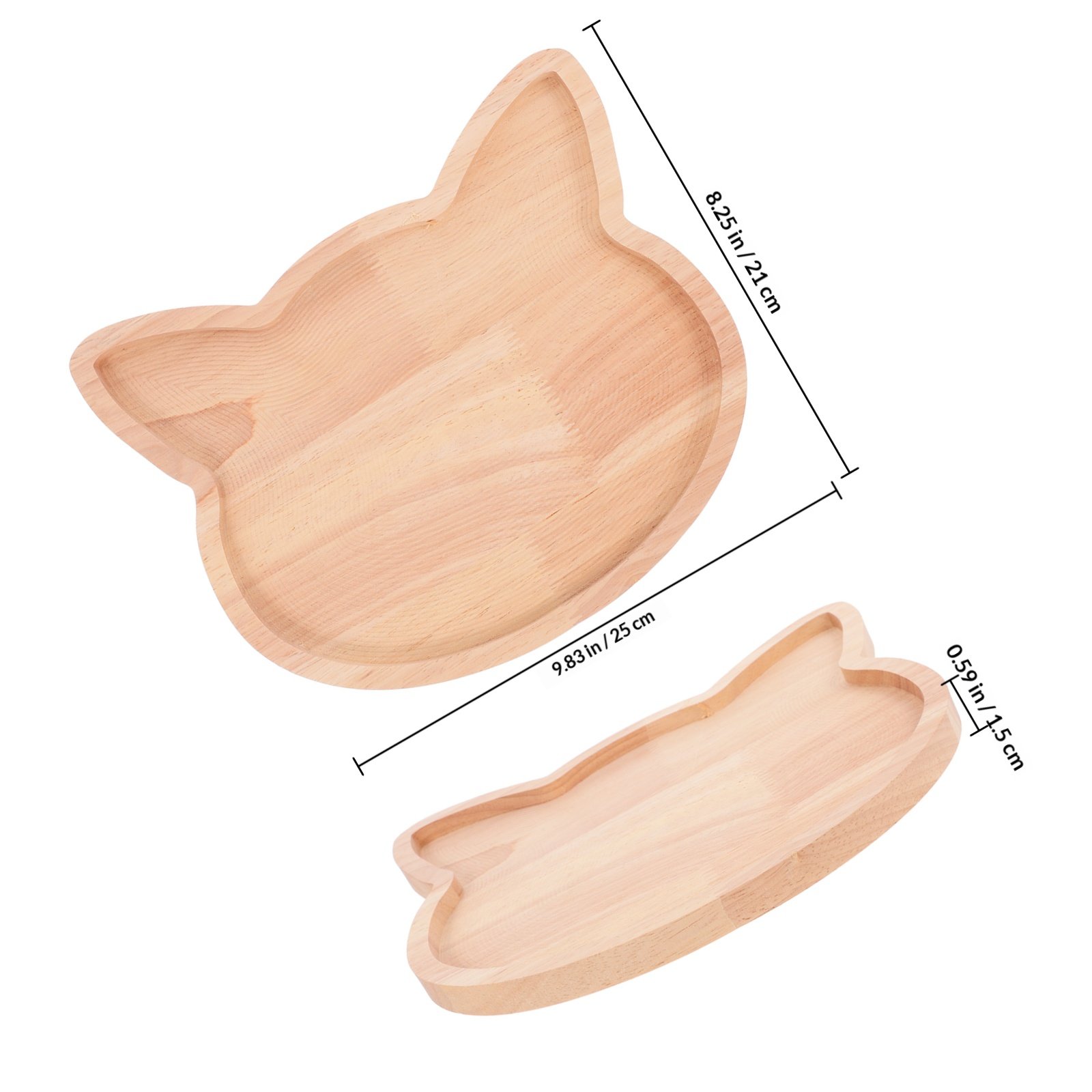 Katzenkopfförmige Holz-Servier – Food Platter Snacks Bewertung und Preis