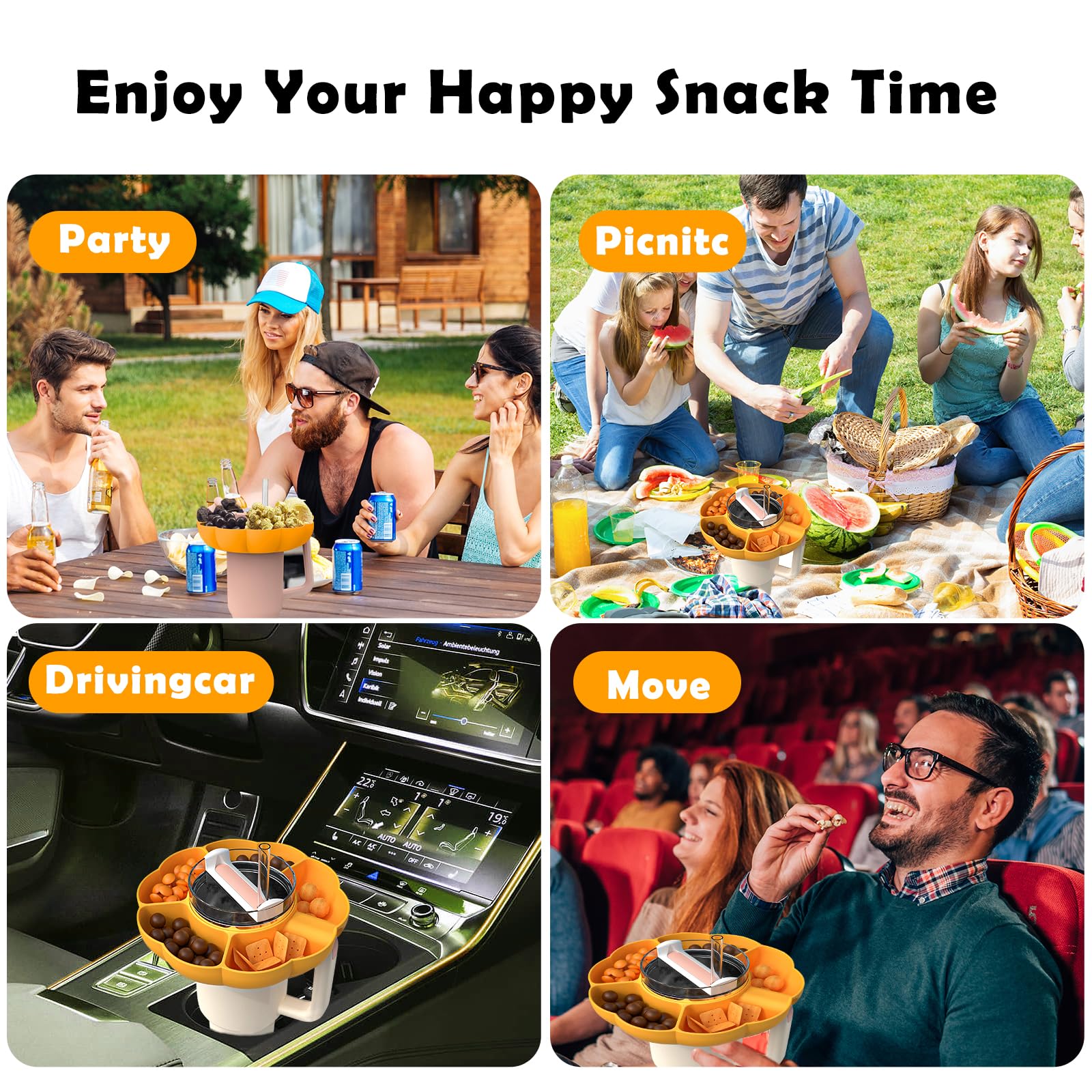 Wieder verwendbare Silikon-Sna – Food Platter Snacks Bewertung und Preis