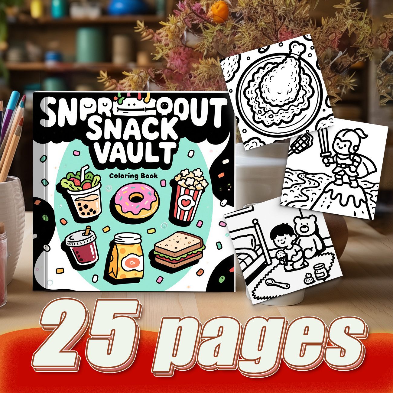 Snproout Snack Vault Malbuch N – Food Snacks Drawing Bewertung und Preis